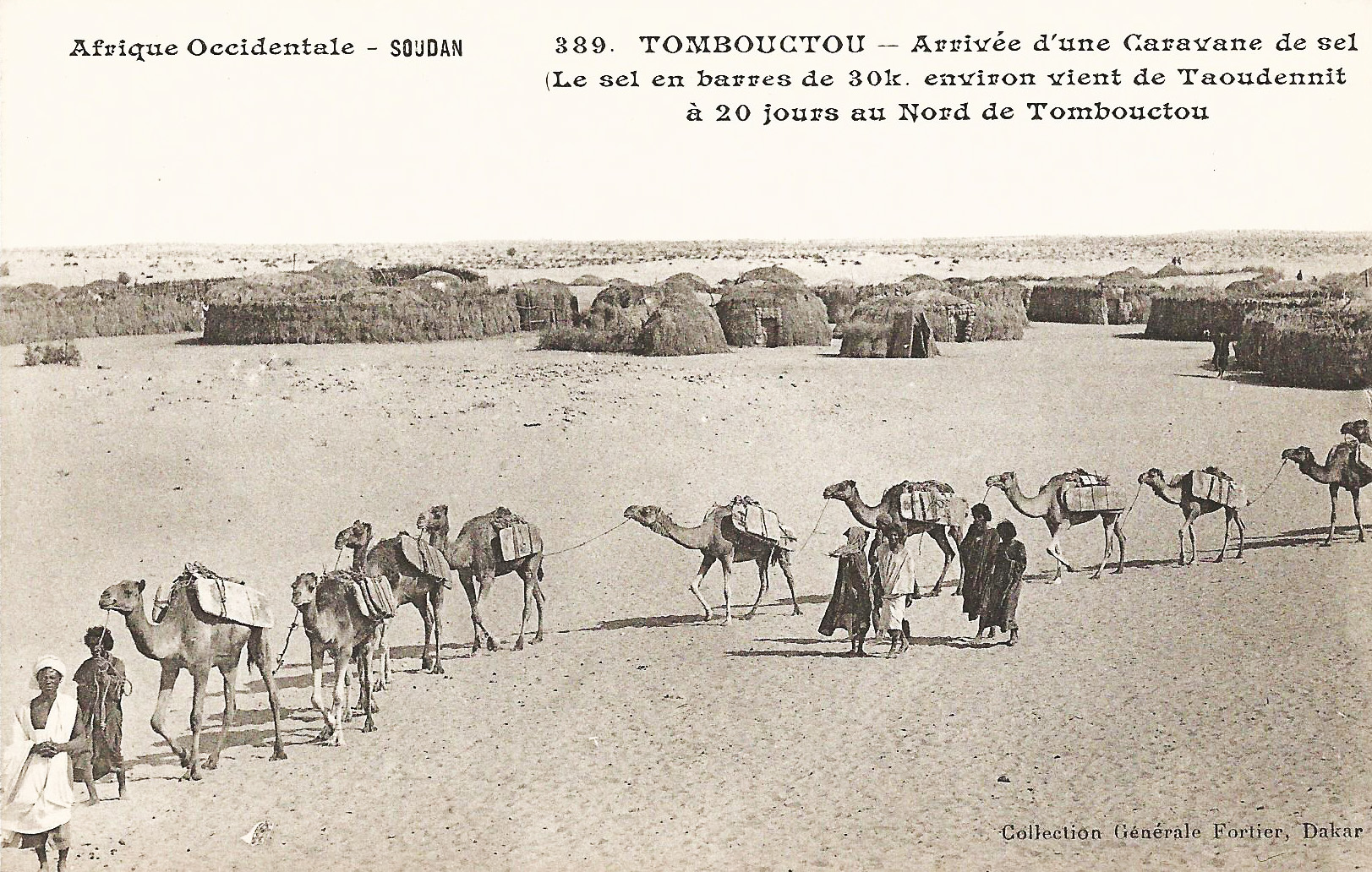 Historic salt caravan scene
